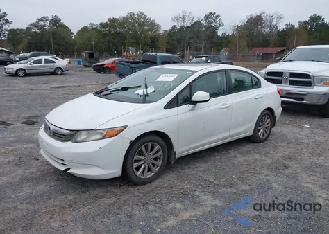 2012 Honda Civic Ex z USA, uszkodzony, nr VIN 19XFB2F89CE110554